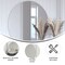 Flash Furniture 36" Round Silver Metal Framed Accent Wall Mirror HFKHD-6GD-CRE8-202315-GG - alternate 8